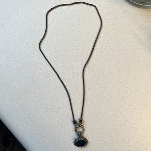 Black Pendant Necklace